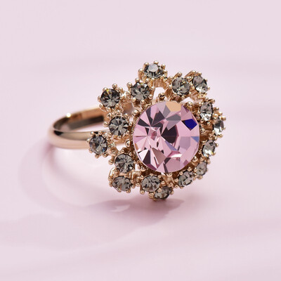 

Vintage flower opening fashion index finger ring accessory