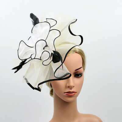 

Women Sinamay Fascinator Cocktail Party Hat Wedding Church Kentucky Derby Dress