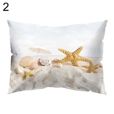 

Fresh Starfish Shell Throw Pillow Protector Case Cushion Cover Bedding Articles