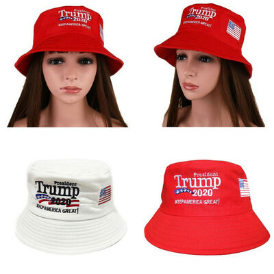 

President Donald Trump 2020 Keep America Great Again Hat Red Bucket Hat