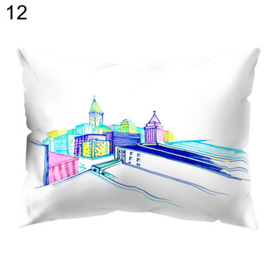 

Cat Building Letter Coffee Pillow Case Cushion Cover Sofa Car Cafe Office Decor