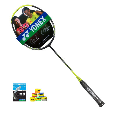 

Yonex YONEX badminton racket single shot yy full carbon badminton racket NR-8GE lime green has threaded hand gel