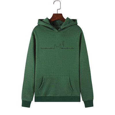

Tailored Women Long Sleeve Print Hooded Sweatshirt Automn&Winter Blouse Lady Tops