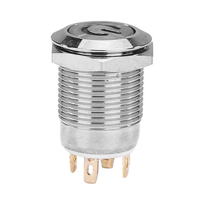 

12mm Self-recovery LED 3V Metal Button Switch Auto Reset Waterproof Button