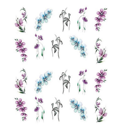 

Greensen 1Pc Flower & Butterfly Pattern Nail Art Stickers Water Transfer DIY Nail Art Sticker Decoration