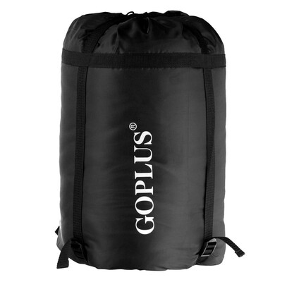 

2 Person Waterproof Sleeping Bag with 2 Pillows-Black