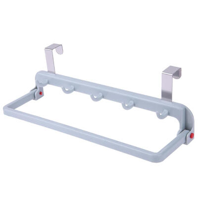 

Creative Multi-Functional Folding Kitchen Cabinet Door Hanger Towel Hook