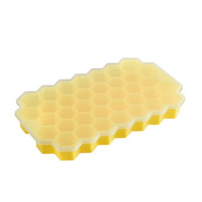 

Honeycomb Shape Ice Cube 37 Cubes Ice Tray Cube Mold Storage Containers ice cube tray mold Ice Cream Tools