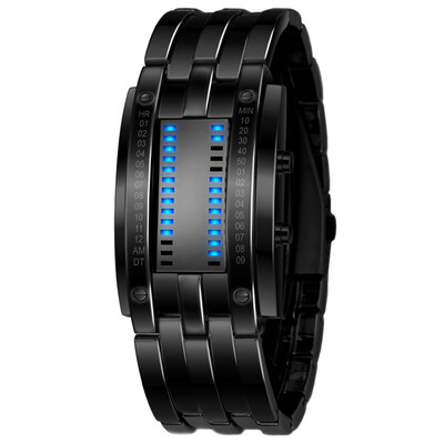 

Luxury Lovers Watch Steel Blue Luminous LED Electronic Display Sport Watch