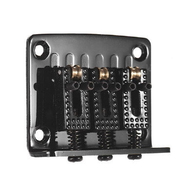 

3-String Hardtail Guitar Bridge Fixed 3-Saddle Bridges with Screws&Wrench Replacement Parts for Ukulele Electric Guitars Green