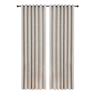 

Stars Moon Bronzing Pattern Shading Sliding Curtains Home Blackout Curtain