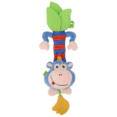 

Greensen Baby Rattle Music Box Toy Crib Stroller Hanging Baby Teether Monkey Pull Bell Plush Doll