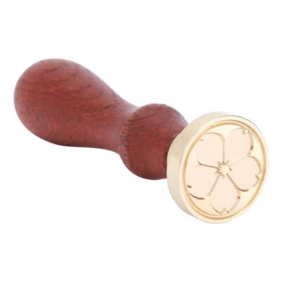 

Antique Plant Wood Handle Metal Sealing Wax Stamps DIY Craft Wax Seal Stamp