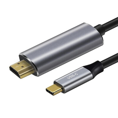

Cabletime USB Type-C to HDMI Cable Thunderbolt 3 Compatible 4 K 60Hz Converter for HDTV Projector PC