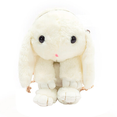 

New Winter Plush Handbag Women Messenger Bag Bunny Shoulder Crossbody Bag