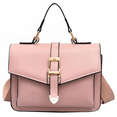 

Elegant Solid Color Handbag Women Shoulder Messenger Flap Leather Bags