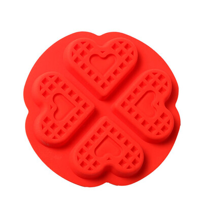 

Waffles Pan Cake Silicone Mini Round Baking Mould Mold Waffle Tray Practical