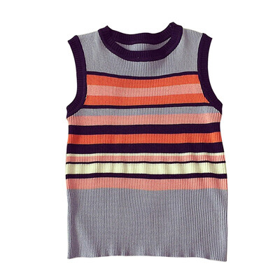 

Womens Summer Sleeveless Round Neck Tank Top