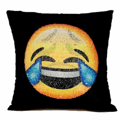 

Siaonvr Adorable Two Sides Two Moods Pillow Cover Case Cafe Home Decor Cushion