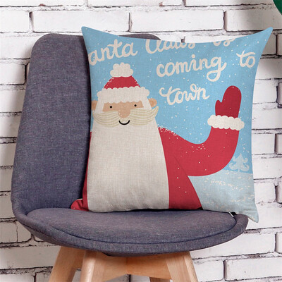 

Siaonvr Home Decor Cushion Cover Merry Christmas Pillowcase Sofa Throw Pillow Covers