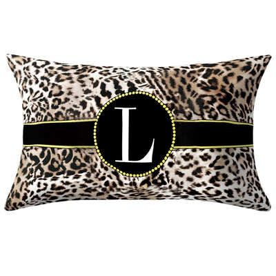 

Toponeto English Alphabet Pillow Print Cushion Flower Pillowcase Cover Room Decoration