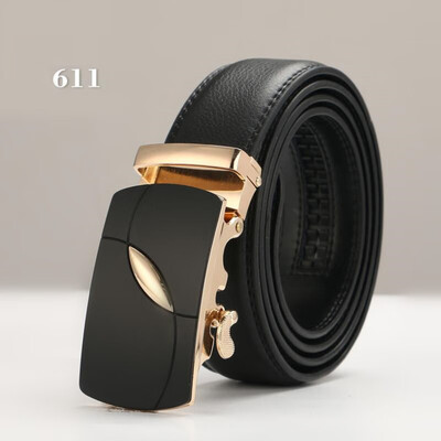 

Brand Fashion Automatic Buckle Genuine Leather Strap Belts For Men Top Quality Automatic Buckle black Belts luxury designer belt