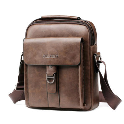 

Solid Color Sports Shoulder Messenger Packs Men PU Leather Crossbody Bags