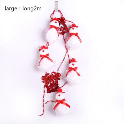 

1pc 15M2M Xmas Snowman Christmas Tree Hanging Chain String Home Decoration