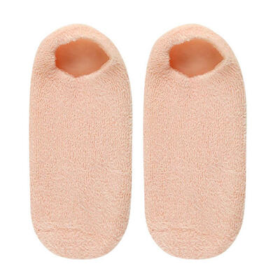 

2pcs Feather Yarn Foot Cover Non-Slip Room Floor Socks Slippers Ankle Socks