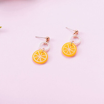 

Aretes de mujer modernos 2018 new brand design cherry fruit earrings creative temperament wild gift Korean earrings for women