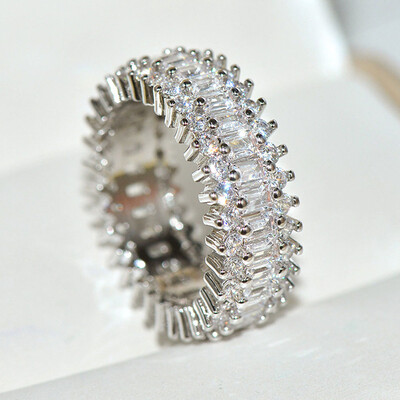 Bling Hip Hop Ring Men Rapper Cubic Zirconia Iced Bling Migos Pinky Ring Size 712