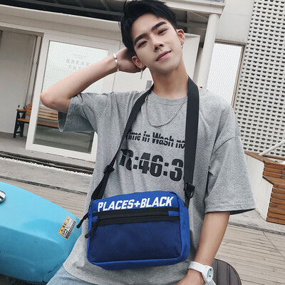 

Korean version of shoulder bag street mens bag tide mens shoulder bag men&women couples messenger bag summer bag
