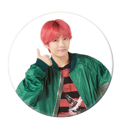 

Kpop BTS Cute Q Version Round Tin Plate Badge Cute Cartoon Brooch Bag Pendant Boys Girls Accessories Hot Gift for Fans