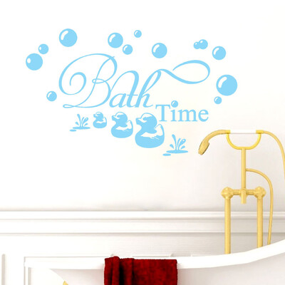 

Toponeto Bath Time Home Decor Wall Sticker Decal Bedroom Vinyl Art Mural