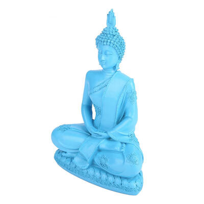 

Greensen Resin Blue Buddhist Buddha Figure Statue Religious Sculpture Handmade Craft Decoration