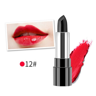 

Matte Color Change Lipstick Soy lecithin Black temperature Change Red Lip Stick Lips Balm Moisturizing Makeup Lips Care