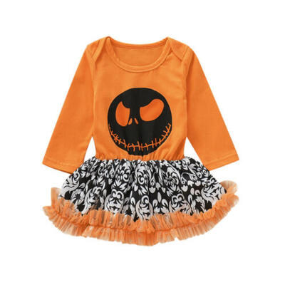 

2019 Newborn Baby Girl Nightmare Romper Tutu Skirt Halloween Costume Outfits