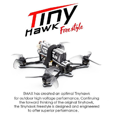 

EMAX Tinyhawk Freestyle 115mm Racing Drone 25inch Propeller F4 5A ESC Brushless Motor 600TVL FPV Racing RC Drone BNF Version for
