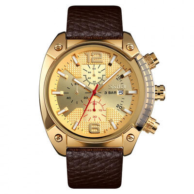 

SKMEI 9190 Mens Sports Watch Fashion Large Dial Quartz Watch