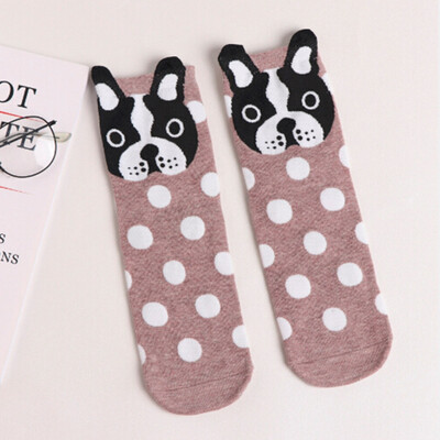 

2019 Autumn And Winter Women Socks Ear Cartoon Animal Series Cute Dog Style Funny Socks Gifts