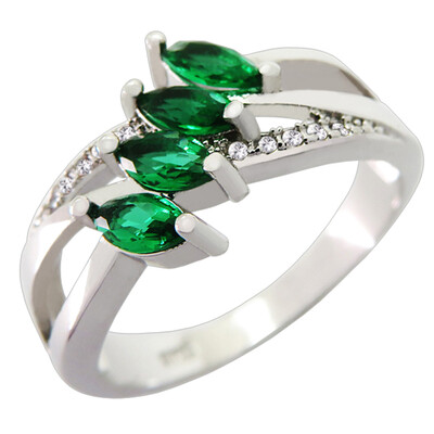 

Horse Eye Green Zircon Ring S925 Silver 2019 Summer Hot Selling Unique Craft Jewelry Woman