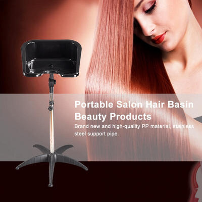 

Greensen Adjustable Height Hair Basin Barber Salon Bowl Plastic Shampoo Hair Treatment Bowl