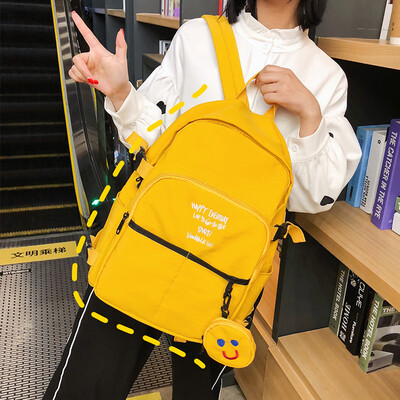 

School bag female Korean version of high school ins wind college students ancient campus backpack tide large capacity backpack shoulder Japanese