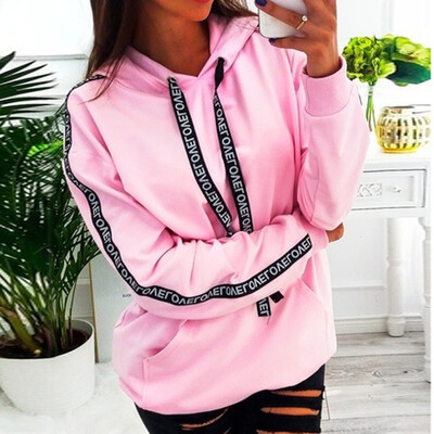 

Nomeni Women Plus Size Long Sleeve Solid Sweatshirt Hooded Pullover Tops Shirt