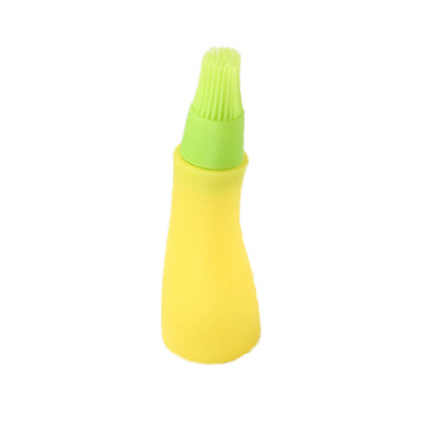 

Toponeto 1pc High Temperature Resistant Oil Bottle Silicone Brush Kitchen BBQ Tool 67ml