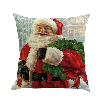 

Siaonvr Christmas Pillow Cover Pillowcases Decorative Sofa Cushion Cover 45x45cm