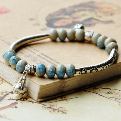 

Stretch Tibetan Bangle Nepal Boho Bracelet Jewellery Cangshi Gypsy