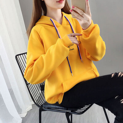

Tailored Womens Looser Print Letter Thickening Hoodie Sweatershirt Women Tops Blouse