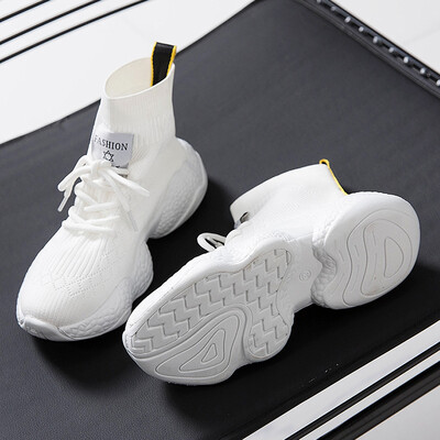 

Socks shoes women 2019 spring&autumn new casual high-top net red womens shoes sponge cake thick bottom elastic boots sports T