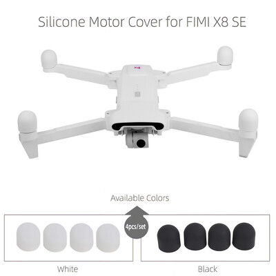 

4Pcs Motor Protective Cover Silicone Guard Cap Motor Protector Cover for FIMI X8 SE Drone Accessories